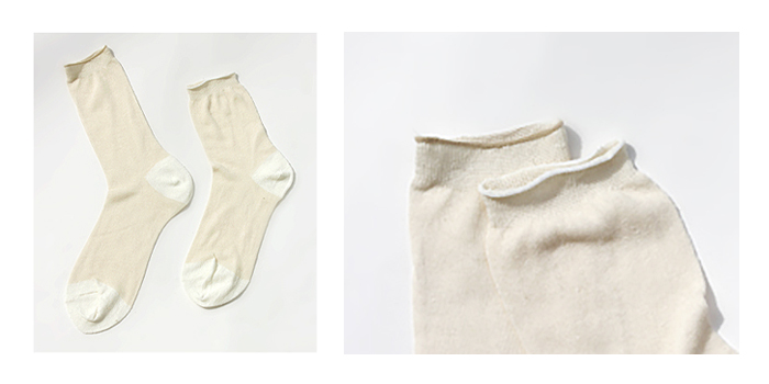 ステッチの色M寸はオフホワイト、L寸はブラウン